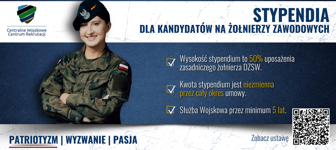 Stypendia Ministra Obrony Narodowej dla studentów–kandydatów na żołnierzy