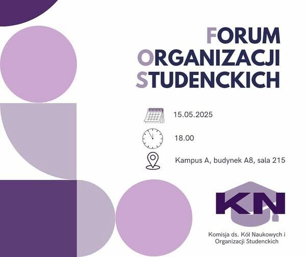 Zapraszamy na Forum Organizacji Studenckich!