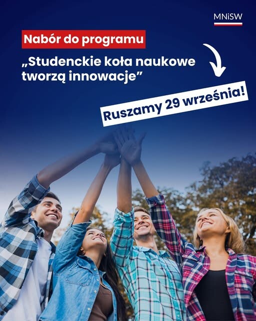 Nabór do programu „Studenckie koła naukowe tworzą innowacje”
